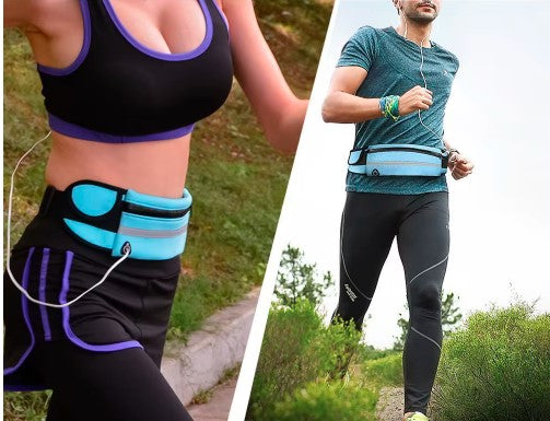 Cagurera/riñonera deportiva ajustable y reflectiva
